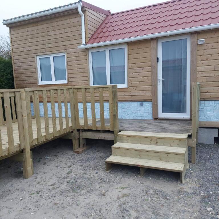 Berck-Plage - 2 Hebergements Insolites Tiny House De 2 A 8 Personnes Ngoại thất bức ảnh